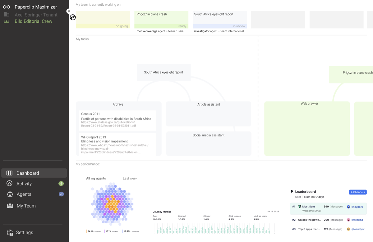 The Paperclip Maximizer prototype